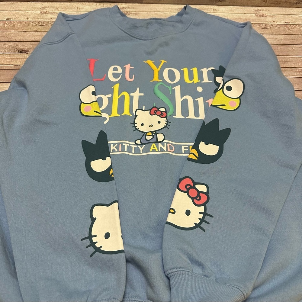 Sanrio Hello Kitty Blue Crewneck sweater M - Picture 10 of 11